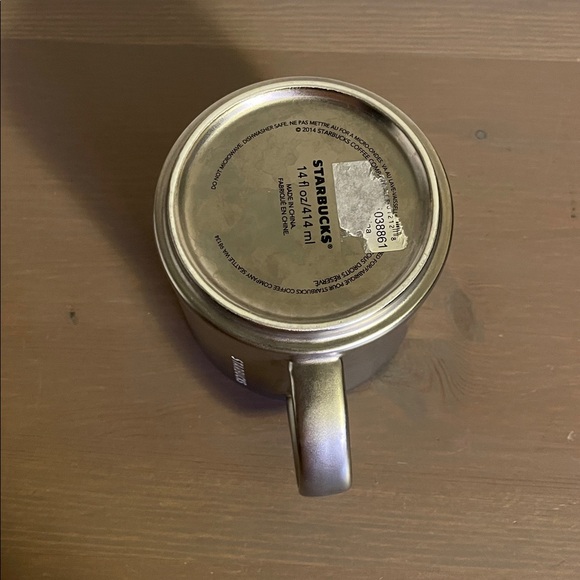 Starbucks Fourteen Ounce Silver Pewter Toned Mug - Picture 7 of 7